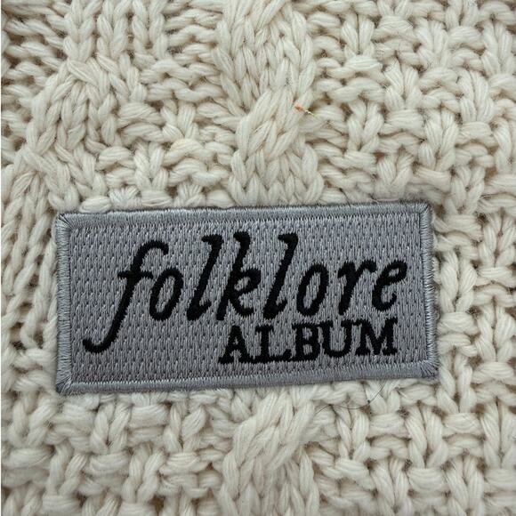 Taylor Swift | The Cardigan 2020 Folklore cream cable knit sweater | size XL/2XL - Picture 2 of 9